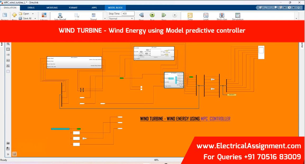 WIND TURBINE CONTROL MATHEMATICAL MODEL IN MATLAB SIMULINK SIMULATION screenshot 11